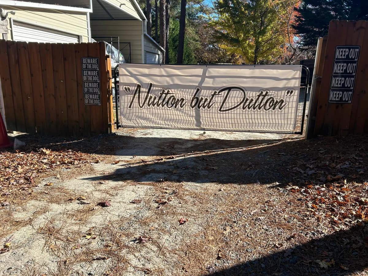 Dutton Small Engine entrance gate