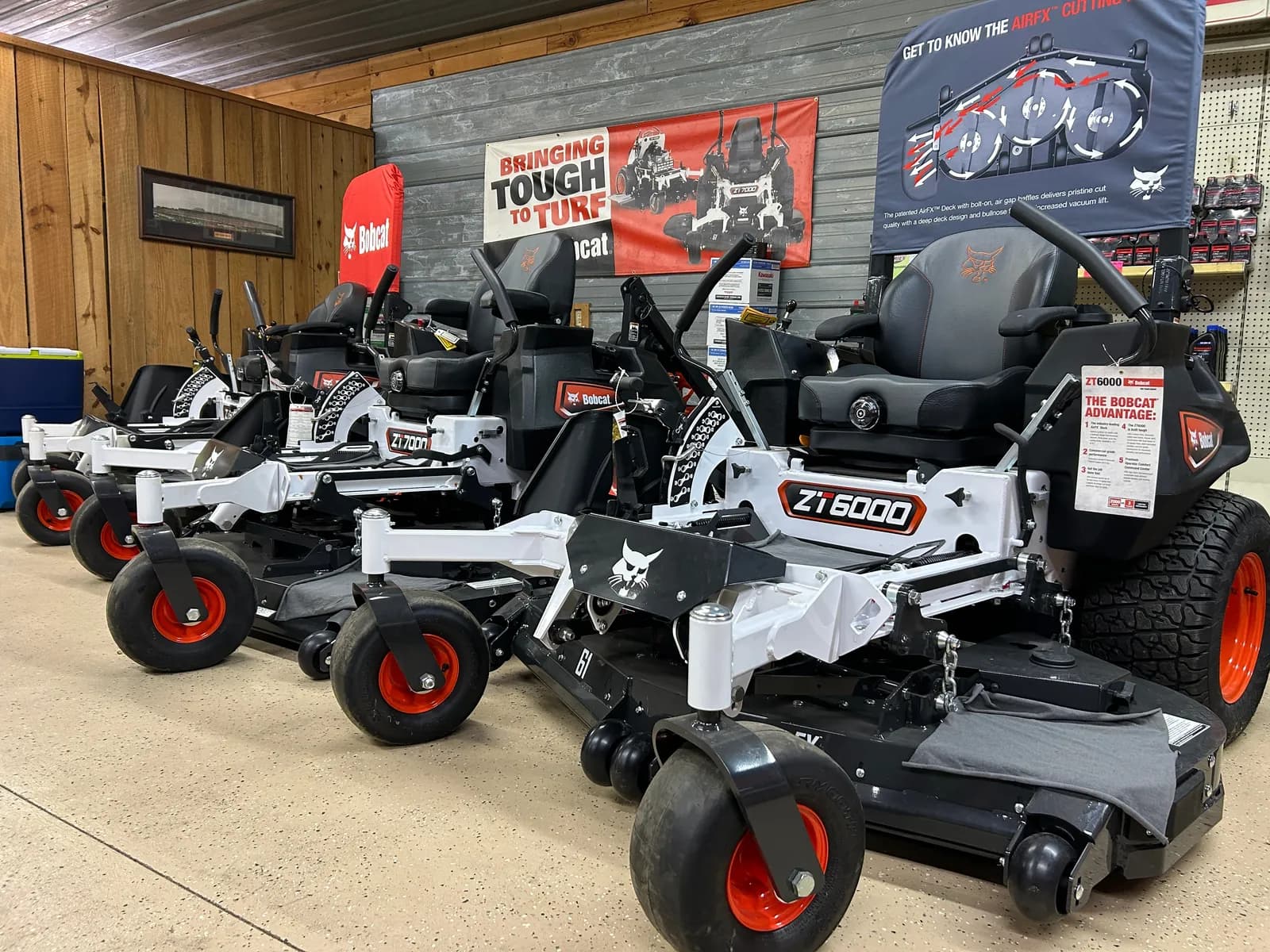 Dutton Small Engine service center with Bobcat equipment