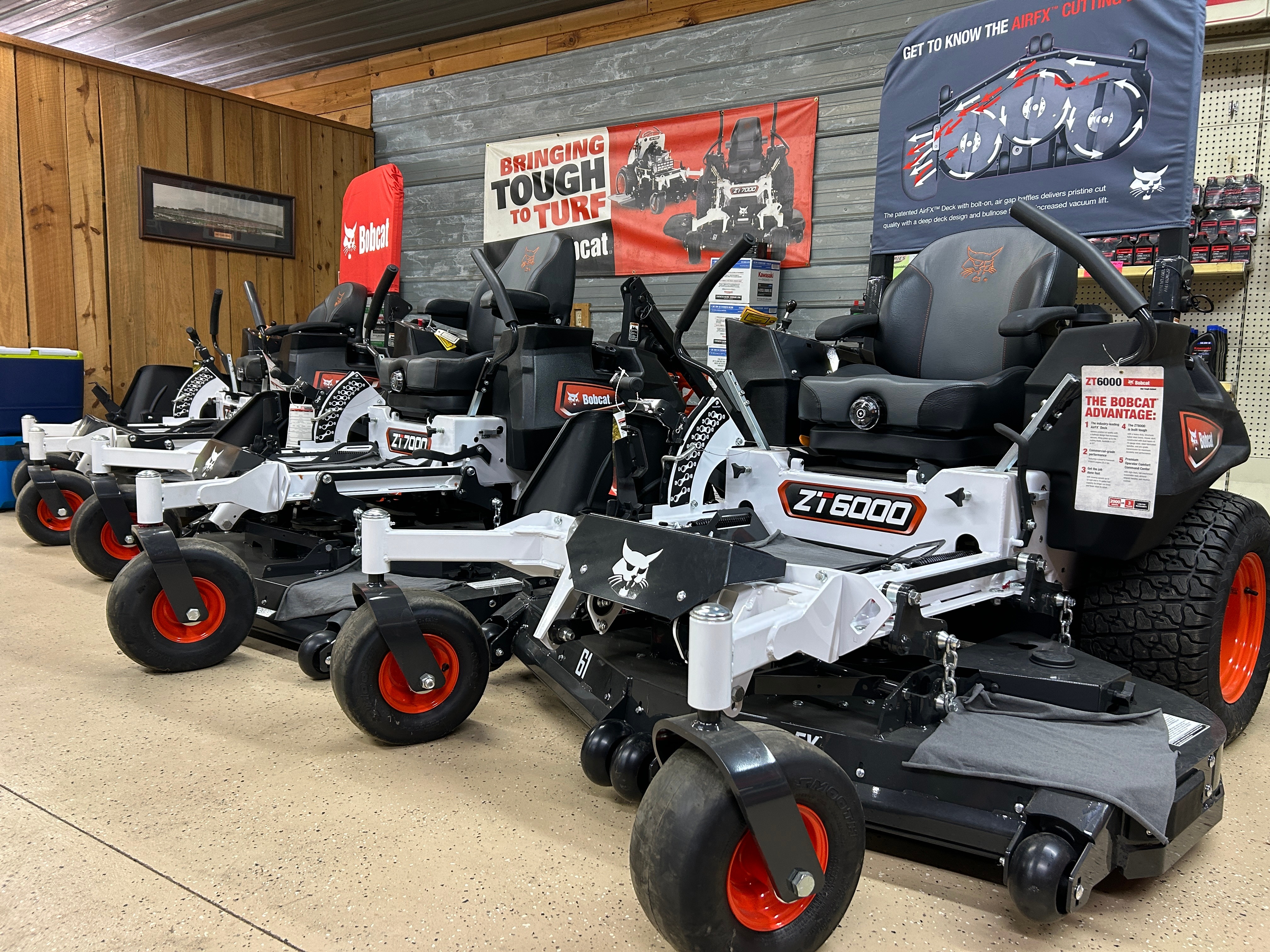 Dutton Small Engine service center with Bobcat equipment